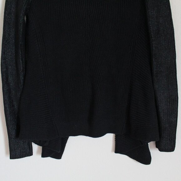 NWT Vince Draped Cotton Cardigan, Black– Luxe Layering, Office to Weekend Style - Picture 12 of 12